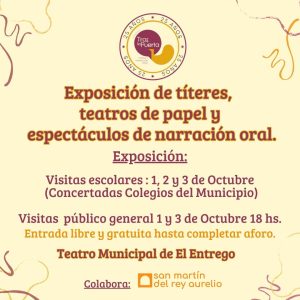 Títeres: Exposición de títeres, narración y teatros de papel 25 años de compañía